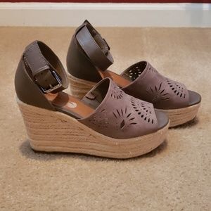 Wedge sandals, size 9